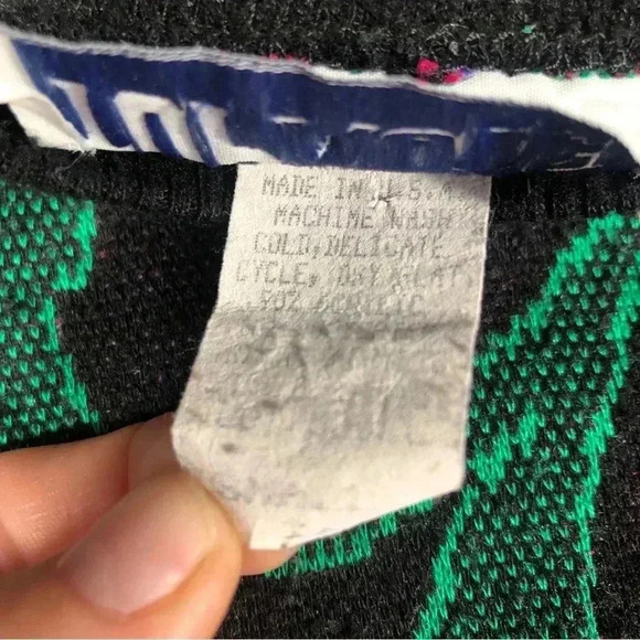 Vintage COOGI style Sweater small made In USA TOP NOTCH Biggie Rap New York - Picture 2 of 4